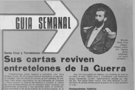 Sus cartas reviven entretelones de la guerra