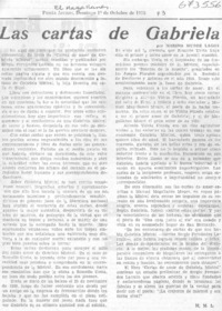 Las cartas de Gabriela