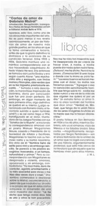 Cartas de amor de Gabriela Mistral"