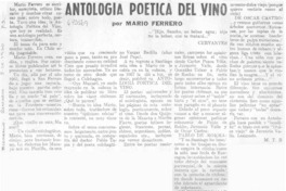 Antología poética del vino