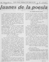 Juanes de la poesía