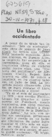 Un Libro accidentado.