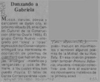 Danzando a Gabriela.