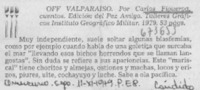 Off Valparaíso