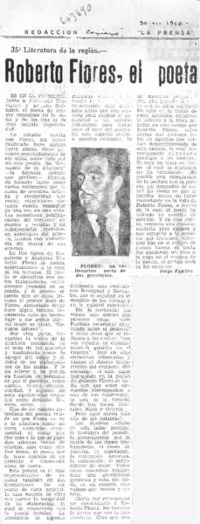 Roberto Flores, el poeta