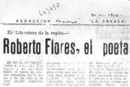 Roberto Flores, el poeta