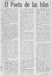 El poeta de las islas