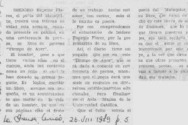 Isidoro Eugenio Flores.