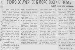 Tiempo de ayer, de Isidoro Eugenio Flores