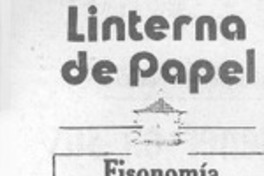 Fisonomía histórica de Chile