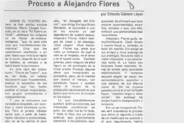 Proceso a Alejandro Flores