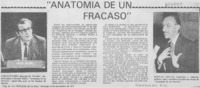 Anatomía de un fracaso
