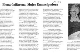 Elena Caffarena, mujer emancipadora.
