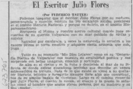 El escritor Julio Flores