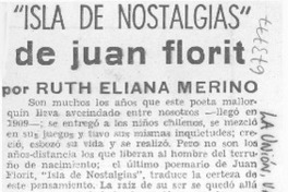 Isla de nostalgias" de Juan Florit,