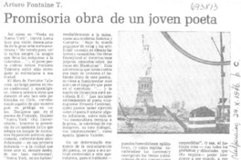 Promisoria obra de un joven poeta