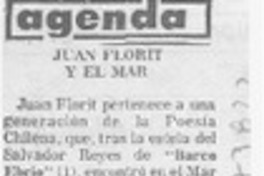 Juan Florit y el mar