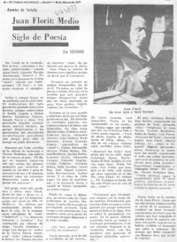 Juan Florit: medio siglo de poesía