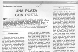 Una plaza con poeta