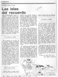 Las islas del recuerdo