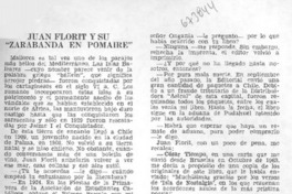 Juan Florit y su "Zarabana en Pomaire"