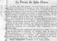 La Poesía de Julio Flores.