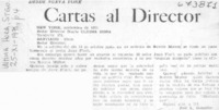 Cartas al director