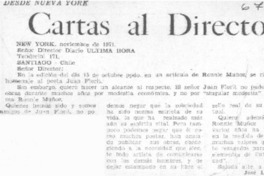 Cartas al director