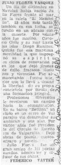 Julio Flores Vásquez