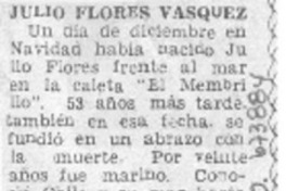 Julio Flores Vásquez