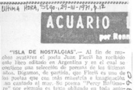 Isla de nostalgias".