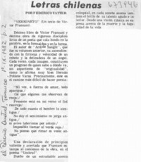 Letras chilenas