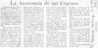 La Anatomía de un fracaso.