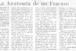 La Anatomía de un fracaso.