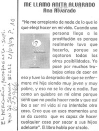 Me llamo Anita Alvarado.