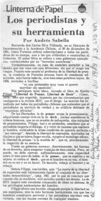 Los periodistas y su herramienta