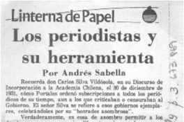 Los periodistas y su herramienta