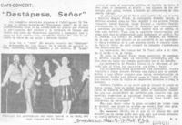 "Destápese, señor"