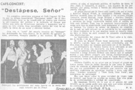 "Destápese, señor"