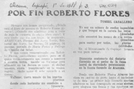 Por fin Roberto Flores