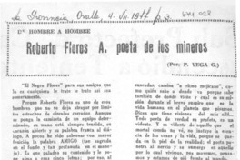 Roberto Flores A. poeta de los mineros