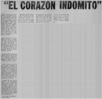 El Corazón indomito"