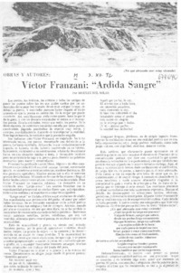 Víctor Franzani: "Ardida sangre"