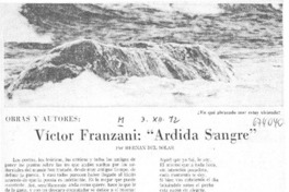 Víctor Franzani: "Ardida sangre"