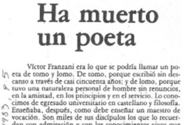 Ha muerto un poeta