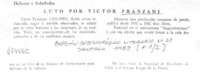 Luto por Víctor Franzani.