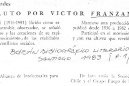 Luto por Víctor Franzani.