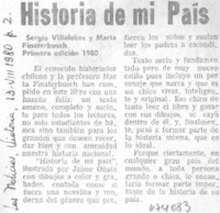 Historia de mi país.