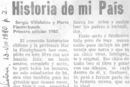 Historia de mi país.