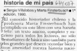 Historia de mi país.